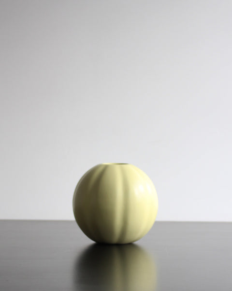 ROUND MEDIUM VASE 16cm - M YELLOW