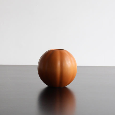 ROUND SMALL VASE - Hazelnut