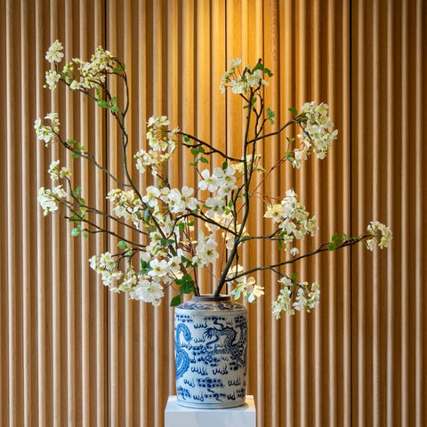 CHINESE VASE ROUND BIG - DRAGON