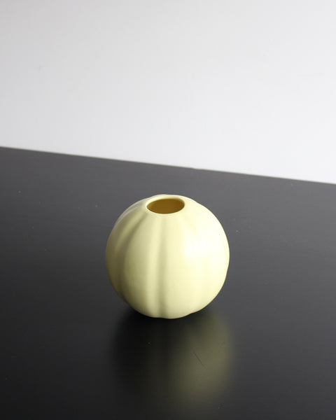 ROUND MEDIUM VASE 16cm - M YELLOW