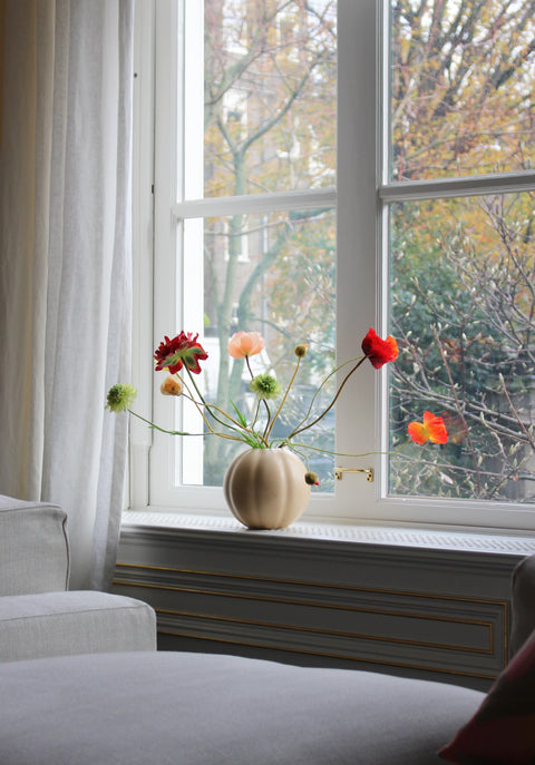 ROUND LARGE VASE 22cm - L NUDE