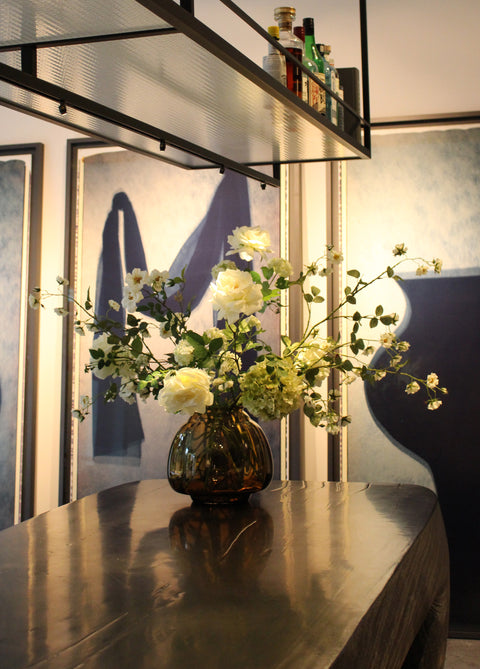 COPIER VASE FLORA - AMBER