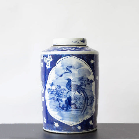 CHINESE VASE ROUND LARGE - Bird