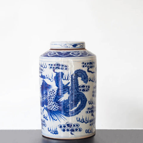 CHINESE VASE ROUND LARGE - Dragon