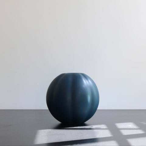 ROUND LARGE VASE - Petrol