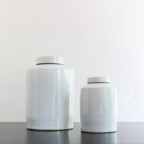 CHINESE VASE ROUND M - WHITE