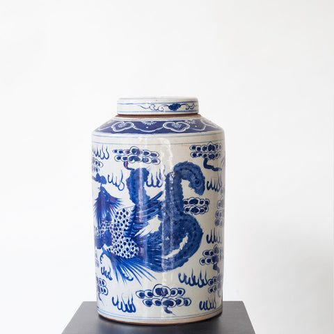 CHINESE VASE ROUND BIG - DRAGON