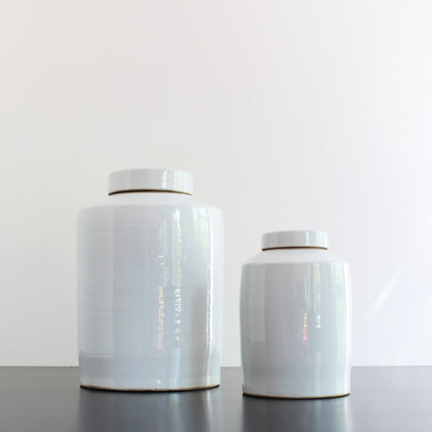 CHINESE VASE ROUND BIG - WHITE