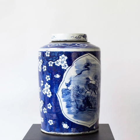 CHINESE VASE ROUND BIG - BIRD