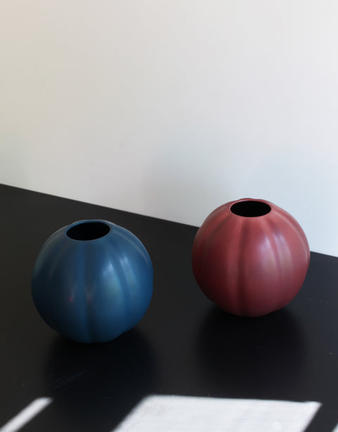 ROUND LARGE VASE - Bordeaux