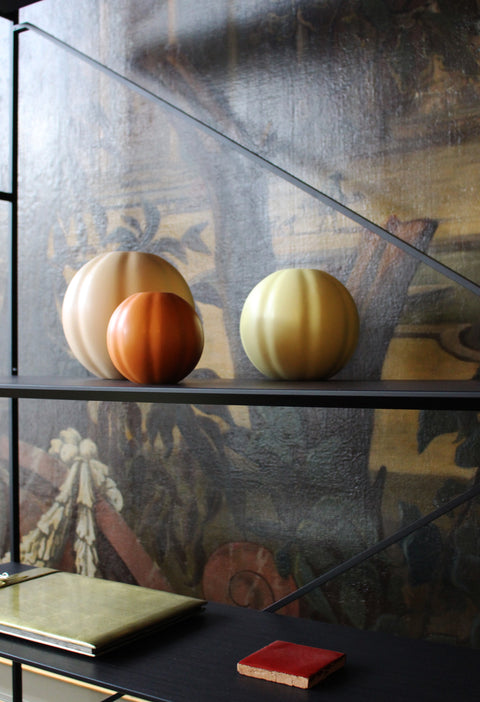 ROUND MEDIUM VASE 16cm - M YELLOW